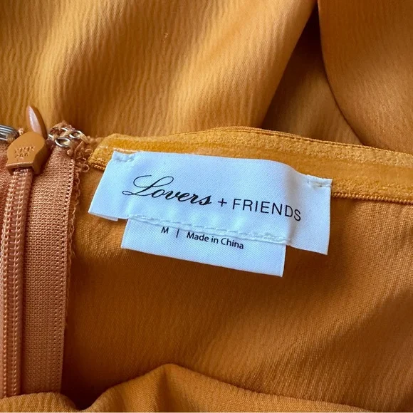 Loves + Friends Violet Midi Dress in Marigold - Picture 5 of 7